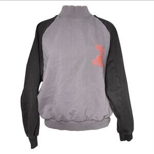 Quicksilver x Stranger Things Gray Raglan Upside Down Fleece Sweatshirt Sz M